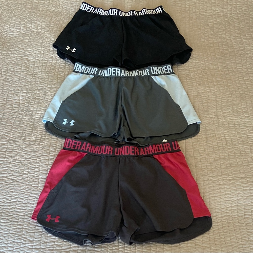 3 Under Armour Women's Athletic Shorts - Picture 1 of 15
